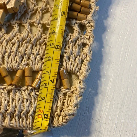 Stylish Tan Woven Women's Bag - Picture 4 of 7